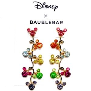 Disney x Baublebar Multicolored Mickey/Minnie Mouse Dangling Earrings
